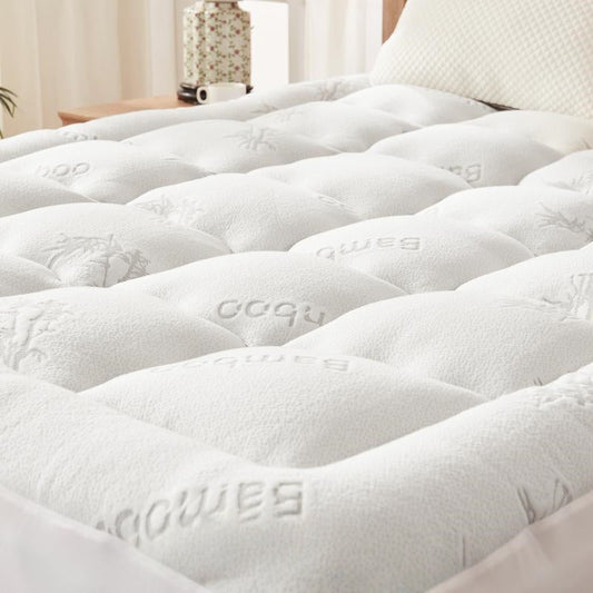 ✨Thicken Bedding Fitted Sheet, Fluffy Pillow Top Pad,Cooling Comfortable Mattress Cover